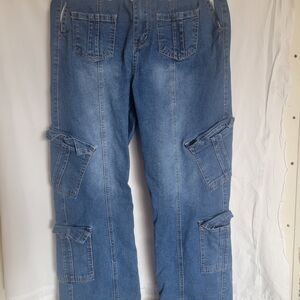 Blue Cargo Jeans